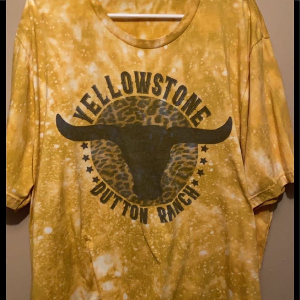 Bleached Yellowstone shirt